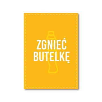 Naklejka recykling segregacja PAPIER 10 x 21 cm