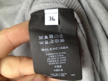 BALENCIAGA - luksus -100% WEŁNA- sukienka - 36 (S)