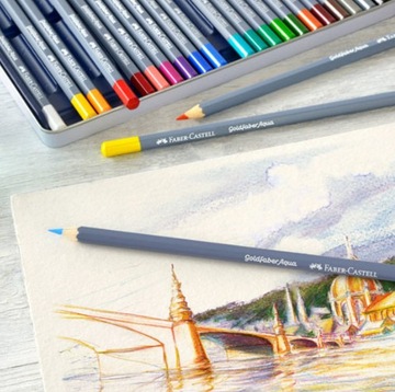 KREDKI AKWARELOWE GOLDFABER AQUA 24 KOL. OPAK. MET