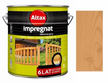 ALTAX IMPREGNAT DEKORACYJNY DO DREWNA DĄB 9L