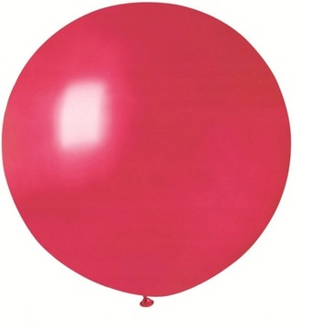 BALON GIGANT kula METALICZNA czerwona