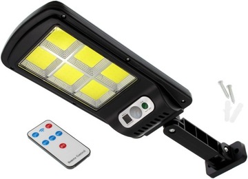 Halogen Lampa Solarna 120 LED 6 COB Czujnik PIR