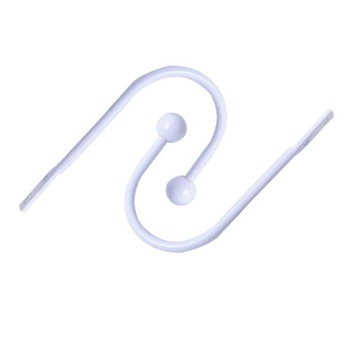 Декоративные крючки для штор в форме шара, висящие на стене, белые.