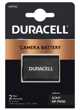 BATERIA AKUMULATOR DURACELL NP-FW50 do Sony A7 A7r A7s A7II 1030MAH