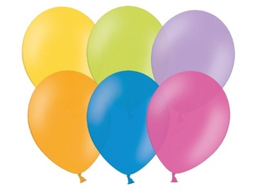 BALONY URODZINOWE 25cm Belbal Mix Kolorów 100szt