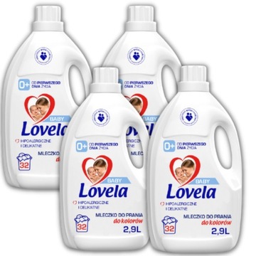 Lovela Baby Mleczko do Prania Kolorów 2,9L x4