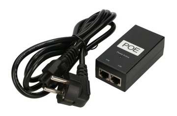 Zasilacz PoE Extralink 48V 0,5A 24W z kablem