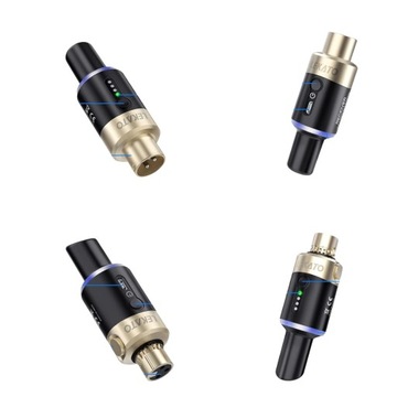 Беспроводной передатчик-приемник XLR Plug LEKATO 5,8 ГГц - черный, серебристый