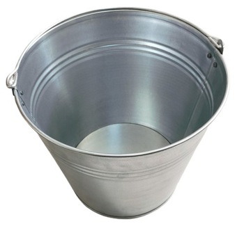 Wiadro ocynkowane METALOWE 10L OM stalowe
