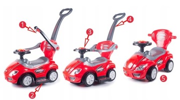 Ходунки-толкачи-толкачи DELUXE 3в1 MEGACAR PLAYING