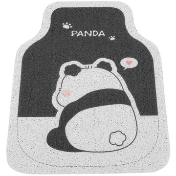 MATA PODŁOGOWA Z NADRUKIEM PANDA PRZEDNIA MATA PODŁOGOWA SAMOCHODU GUMOWA