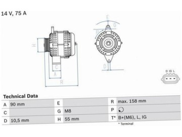 ALTERNÁTOR BOSCH 0 986 082 830