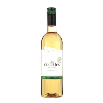 Wino Bezalkoholowe Białe Chardonnay 0% LesCocottes