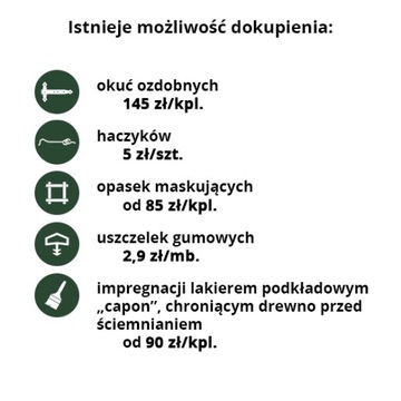 OKIENNICE DREWNIANE TYPU ECO 50/50cm