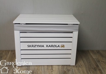 SKRZYNIA DREWNIANA MEGA POJEMNIK KUFER NA PRANIE