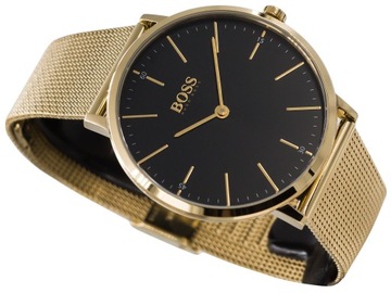 MĘSKI ZEGAREK HUGO BOSS 1513735 HORIZON MESH GOLD