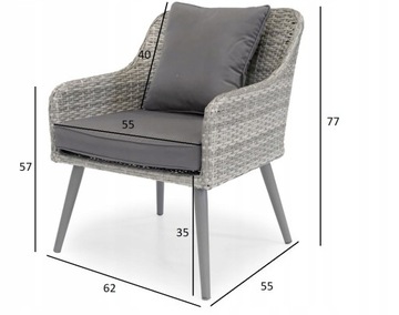 Комплект садовой мебели: Стол, Стулья, Диван