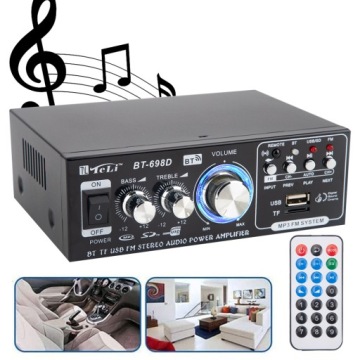 УСИЛИТЕЛЬ 2-КАНАЛЬНЫЙ УСИЛИТЕЛЬ МОЩНОСТИ ЦИФРОВОЙ СТЕРЕО HIFI РАДИО FM MP3 360 Вт