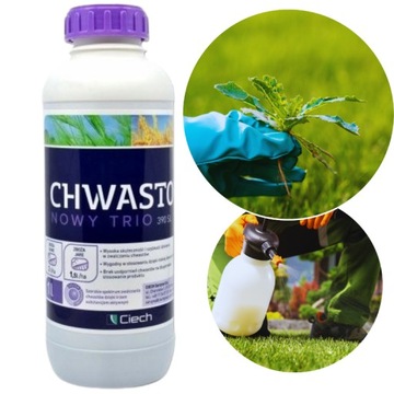 CHWASTOX NOWY TRIO 390 1L NA CHWASTY W TRAWNIKU ZWALCZA CHWASTY W TRAWIE