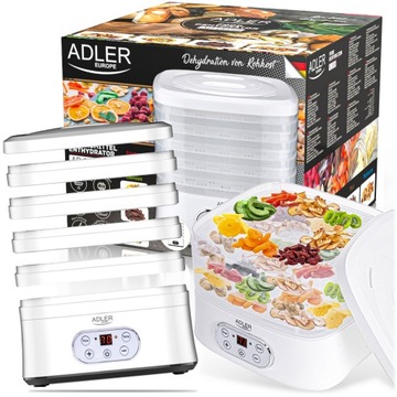 Suszarka do Grzybów Owoców Warzyw 550W Dehydrator SKUTECZNY 5 TAC 2310cm2