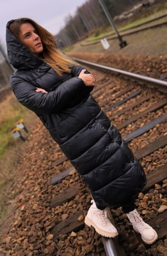Зимнее утепленное пальто AZTEC, стеганое, КАПЮШОН XXL