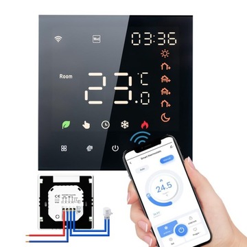 КОМНАТНЫЙ ЦИФРОВОЙ СВЕТОДИОДНЫЙ РЕГУЛЯТОР WIFI 16А TUYA