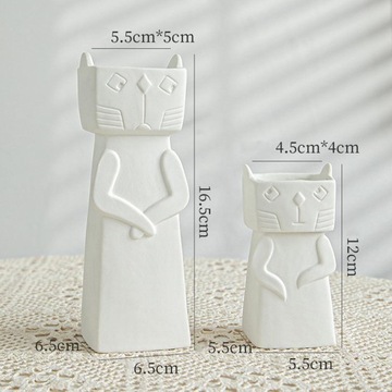 Милый кошачий фетиш, современная керамическая ваза для