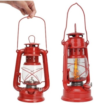 LAMPA NAFTOWA Z UCHWYTEM RETRO OLEJ WISZĄCA 24CM