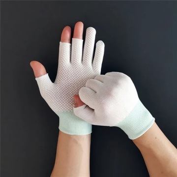 Перчатки с тремя пальцами, нескользящие, дышащие, с дозированием