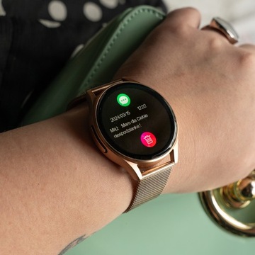 SMARTWATCH DLA SENIORA POLSKIE MENU EKG GLUKOZA CIŚNIENIE ROZMOWY 2 PASKI