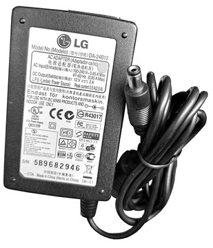Zasilacz do dysku HD SDD LG 12V 2A 24W 5.5/2.1