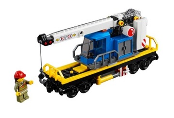 Lego 60198 City Nowy Wagon Towarowy z dźwigiem 60052 60336 7898 60098 60335