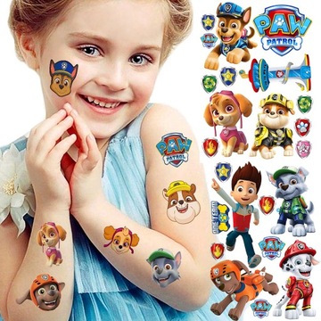 NAJLEPSZE TATUAŻE ZMYWALNE DLA DZIECI DZIECIĘCE PSI PATROL WZORY JAKOŚĆ