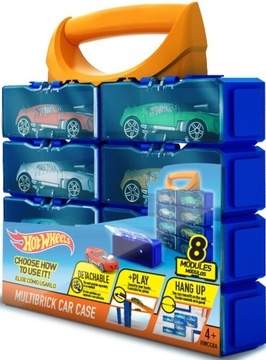HOT WHEELS WALIZKA SKRZYNKA PÓŁKA GARAŻ 8 MODUŁÓW