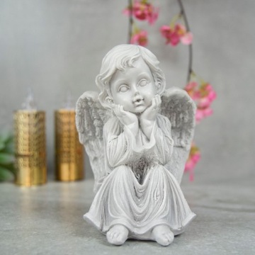 ПЛАСТИКОВАЯ ФИГУРКА АНГЕЛА ДЛЯ МОГИЛЫ АНГЕЛ ДЛЯ МОГИЛЫ