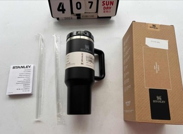 ТЕРМАЛЬНАЯ КРУЖКА ICEFLOW ДЛЯ КОФЕ ВОДЫ 40 УНЦИЙ НЕРЖАВЕЮЩАЯ НЕРЖАВЕЮЩАЯ С РУЧКОЙ И СОЛОМОЙ