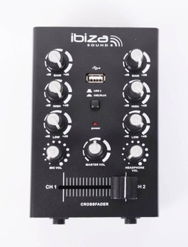 Mikser 2-kanałowy USB Bluetooth animacje szkoły