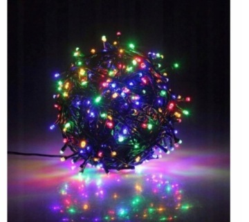 ЕЛОЧНЫЕ гирлянды 100 LED НАРУЖНЫЕ ФИКСИРОВАННЫЕ + ВСПЫШКА М