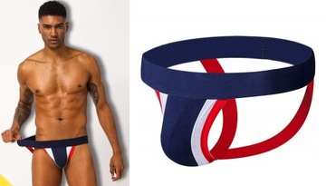 Stringi męskie slipy typu jockstrap NAVY M/L