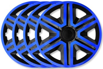 Kołpaki 16 cali Action Doublecolor Blue - Black niebieskie zestaw 4szt