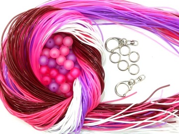 FILOFUN plecionki FILOFAN z KORALIKAMI MIXr 157szt