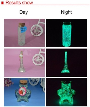 Красочный серебристый песок, супер яркий ночной свет, песок светится в темноте