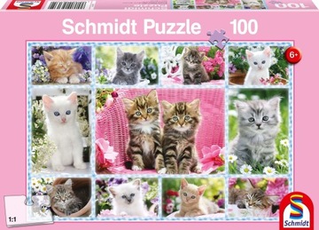 Schmidt Puzzle 100 el. Kocięta
