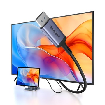 ОДНОНАПРАВЛЕННЫЙ КАБЕЛЬ BASEUS USB-C/DisplayPort 8K ПЛЕТЕНЫЙ КАБЕЛЬ 2 м