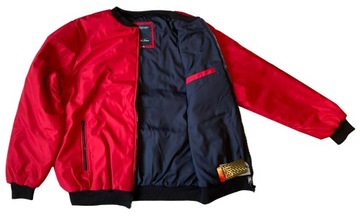 DUŻA MĘSKA KURTKA BOMBERKA OLD STAR 4XL CZERWONA