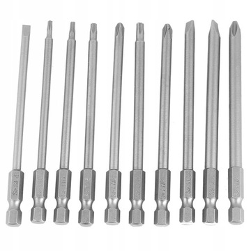 БИТЫ BST LONG BITS 10PC 100MM SLOTS И CROSS SECURITY STAR