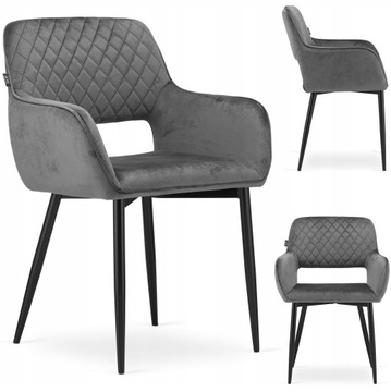 Krzesło VANT tapicerowane aksamitne NOWOCZESNE