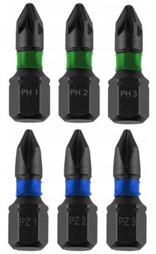 Ударные биты DEDRA Phillips PH1/2/3x25mm 18A52PHA1-06