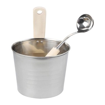 Przenośne aluminiowe wiadro do sauny 4L Silve