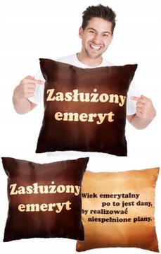 PODUSZKA prezent na emeryturę dla EMERYTA EMERYTKI